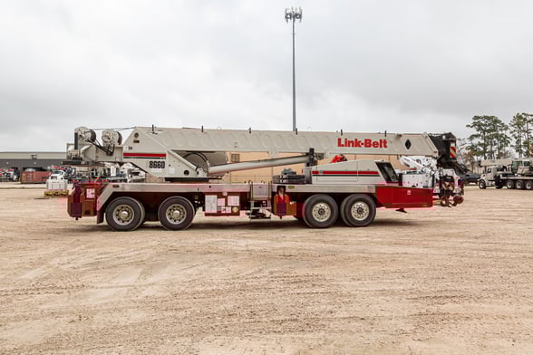 Used 2012 Link-Belt HTC 8660 II on Used 2012 Link-Belt Carrier Carrier