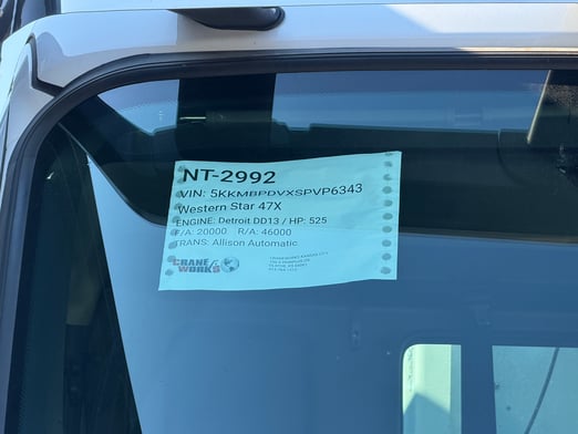 New Cormach 50000 WB95 GC on New Western Star 47X