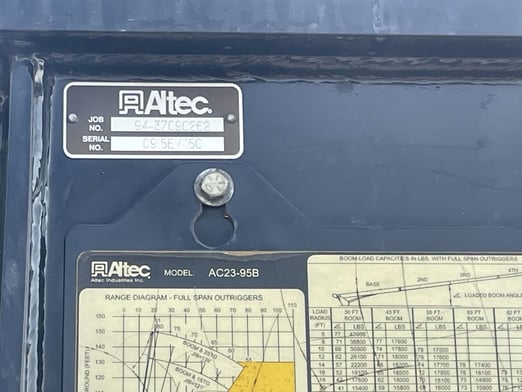 Used 2016 Altec AC23-95B on Used 2016 Freightliner M2 106