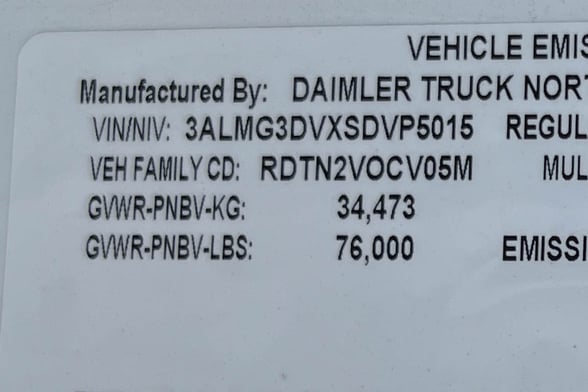 New Fassi F425SE.04 on New Freightliner 114SD Plus