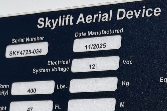 New Skylift SBA47I-MH on New Ford F-550