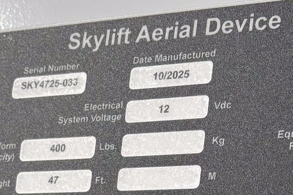 New Skylift SBA47I-MH on New Ford F-550