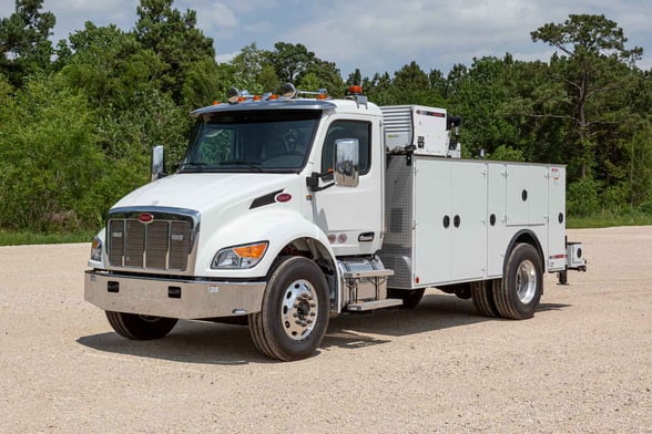 New IMT 12000 Dominator III Service body on New Peterbilt 537