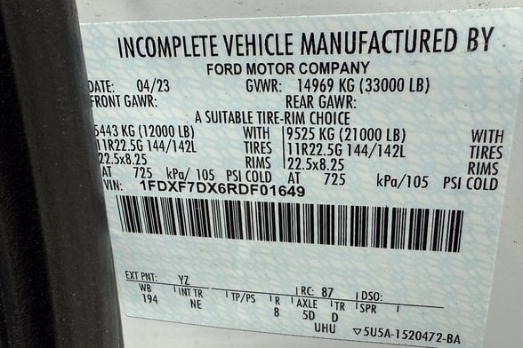New Versalift TMD-2047-T on New Ford F-750