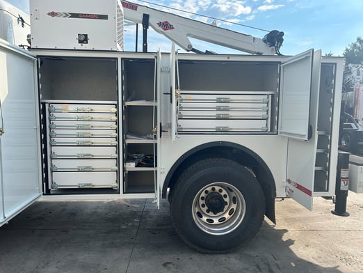 New IMT 12000 Dominator III Service body on New Peterbilt 536