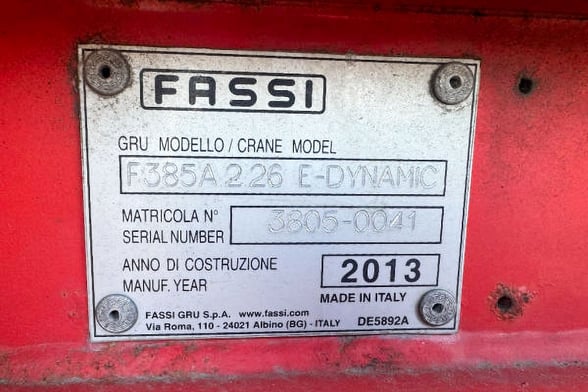 Used 2014 Fassi F385A.2.26 L212 on Used 2014 Western Star 4700SB