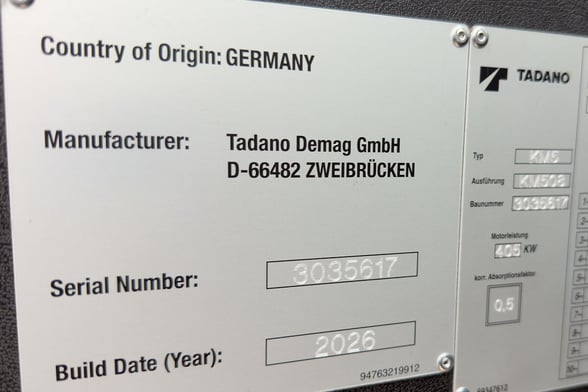 New Tadano AC 5.130-1 on New Tadano Carrier Carrier