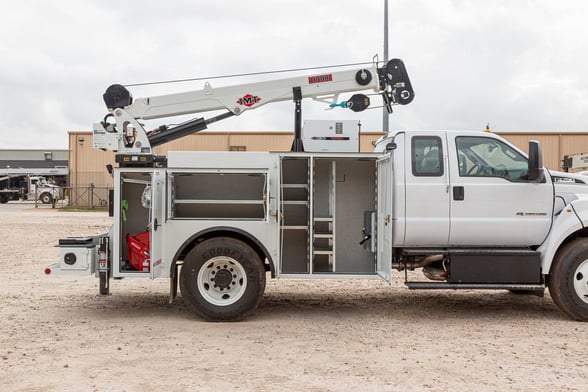New IMT 10000-30 Dominator III 11' service body on New Ford F-750