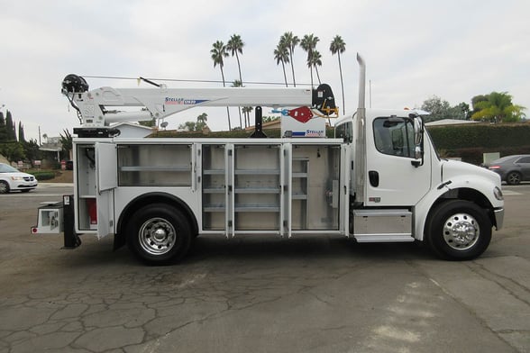 New Stellar 12630 TMAX 2-14 service body on New Freightliner M2 106