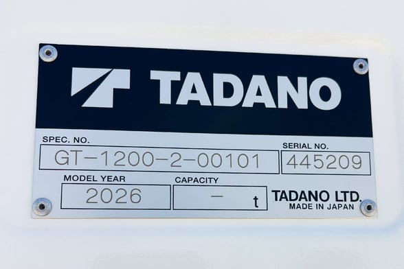 New Tadano GT-1200XL-2 on New Tadano Carrier Tadano Carrier