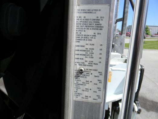 Used 2015 Cormach 30000 WB65 on Used 2015 Kenworth T800