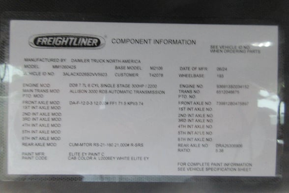 New Stellar 12630 TMAX 2-14 service body on New Freightliner M2 106
