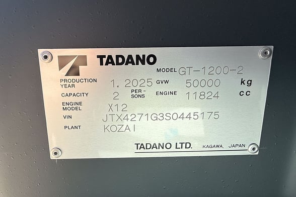 New Tadano GT-1200XL-2