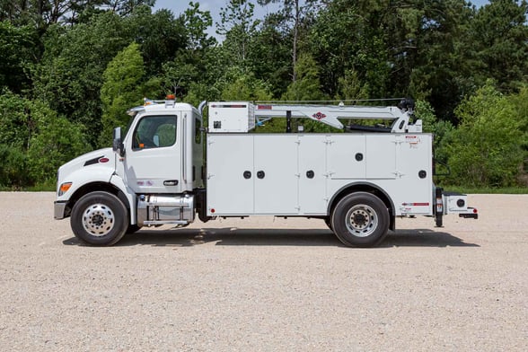 New IMT 12000 Dominator III Service body on New Peterbilt 537