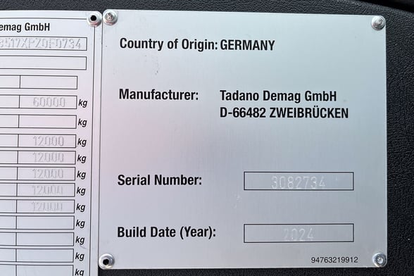 Used 2024 Tadano AC 5.220L-1 on Used 2023 Tadano Carrier Carrier