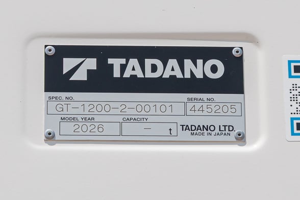 New Tadano GT-1200XL-2 on New Tadano Carrier Tadano Carrier