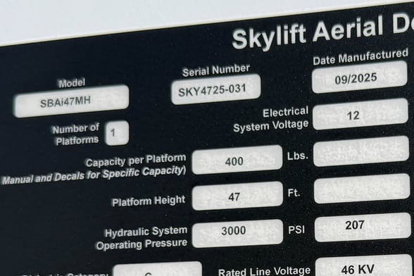 New Skylift SBA47I-MH on New Ford F-550