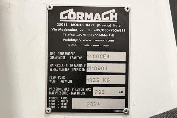 New Cormach 14000 E4 A.S.C. on New Kenworth T280