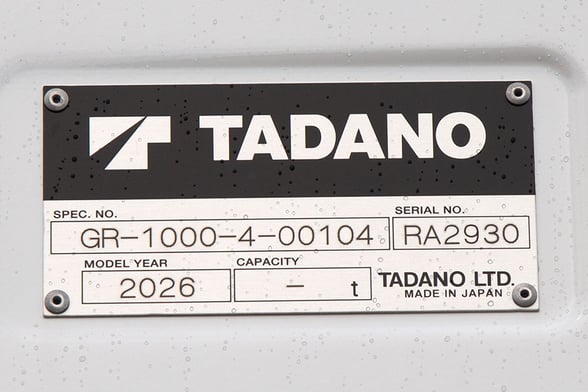 New Tadano GR-1000XLL-4