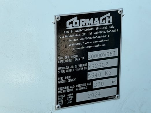 New Cormach 30000 WB66 TSRC on New Freightliner 114SD Plus