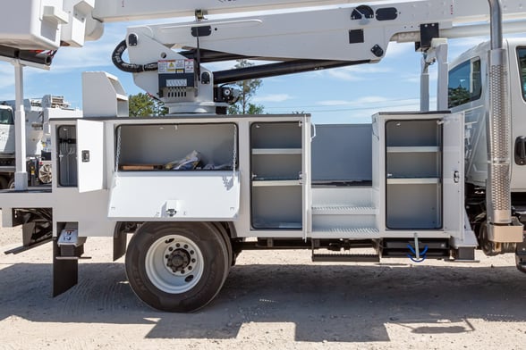 New Versalift VN-555-MHI on New International HV507