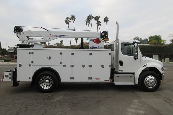 New Stellar 12630 TMAX 2-14 service body on New Freightliner M2 106