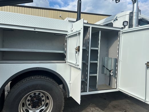 New IMT 12000 Dominator III Service body on New Peterbilt 536