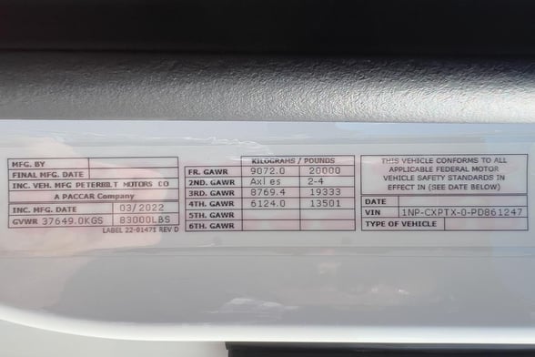 Used 2022 Manitex TC50155HL on Used 2023 Peterbilt 567