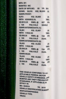 Used 2018 Manitex 40124SHL on Used 2019 Western Star 4700SB