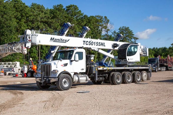 Used 2022 Manitex TC50155HL on Used 2023 Peterbilt 567