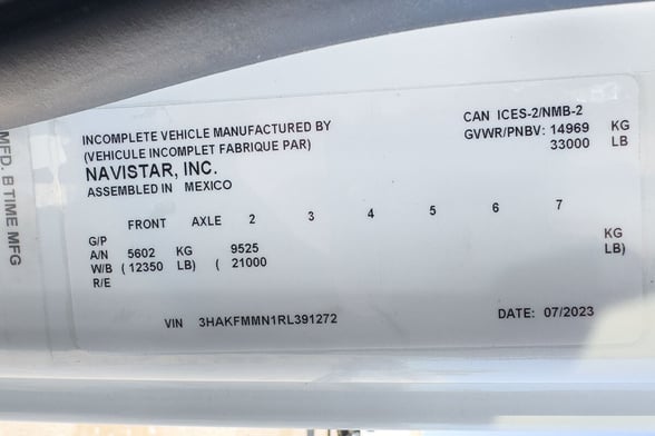 Used 2023 Versalift VN-555-MHI on Used 2024 International HV607