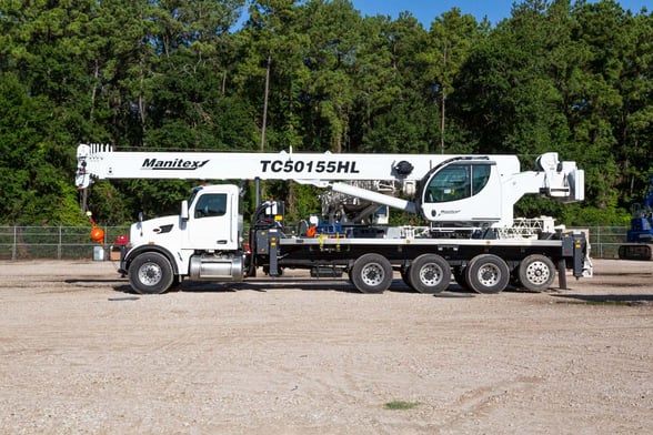 Used 2022 Manitex TC50155HL on Used 2023 Peterbilt 567