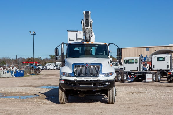 Used 2023 Versalift VN-555-MHI on Used 2024 International HV607