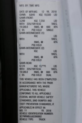 Used 2018 Versalift VST-47-I on Used 2018 Ram 5500