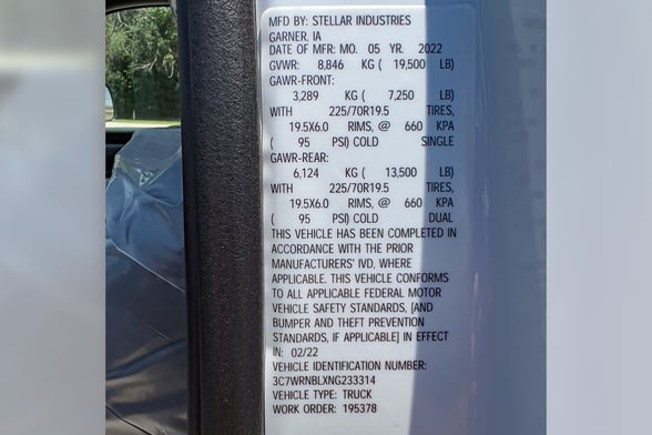 Used 2022 Stellar 7621 TMAX 1-11 service body on Used 2022 Ram 5500