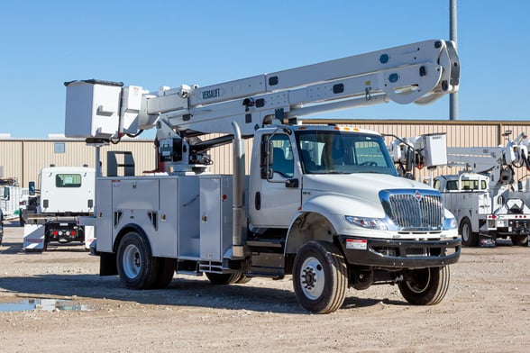 Used 2023 Versalift VN-555-MHI on Used 2024 International HV607