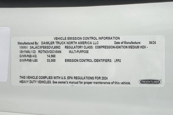 Used 2024 Terex Commander 4047 on Used 2024 Freightliner M2 106 Plus