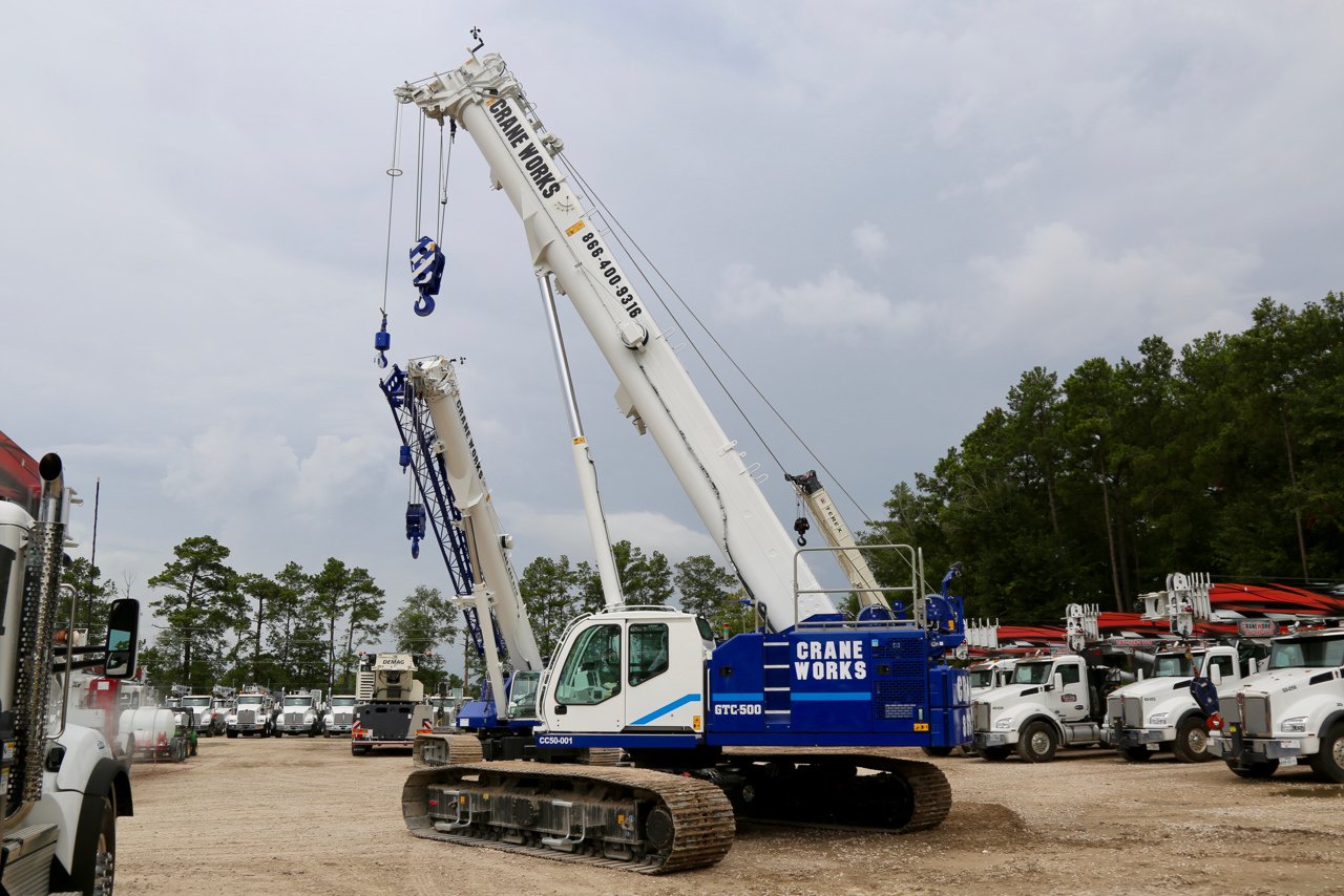 Tadano Mantis GTC-500 telescopic crawler crane for rent #CC50-002