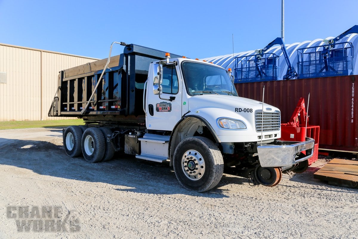 Used 2017 Freightliner hi-rail rotary dump truck for sale or rent #BM-2443