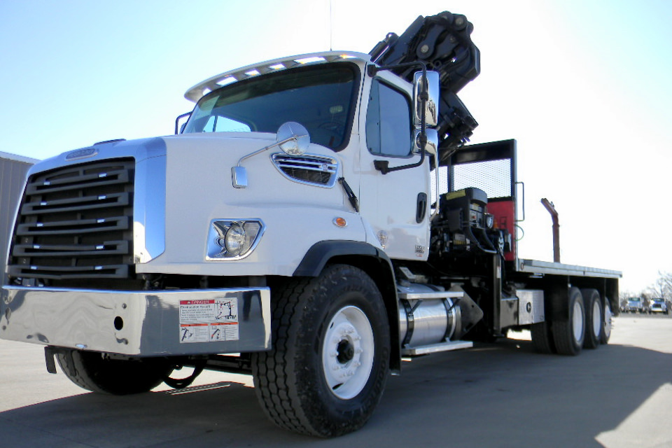 SOLD Used 2013 Hiab XS 322 E4 HiPro drywall crane for sale on