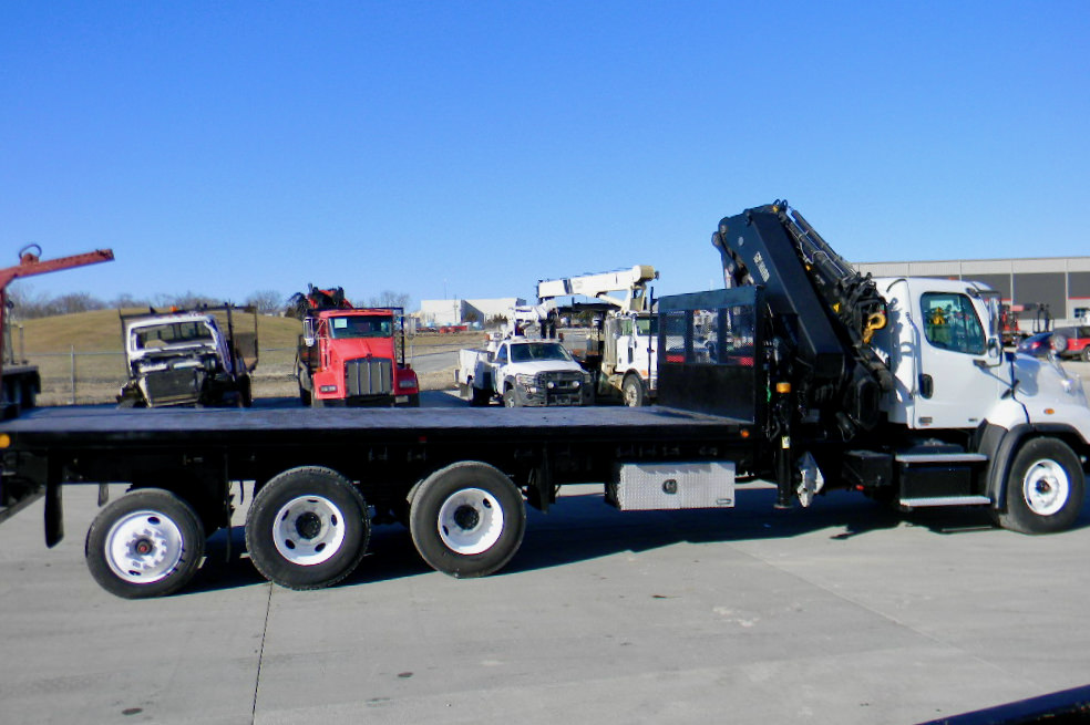 SOLD Used 2013 Hiab XS 322 E4 HiPro drywall crane for sale on