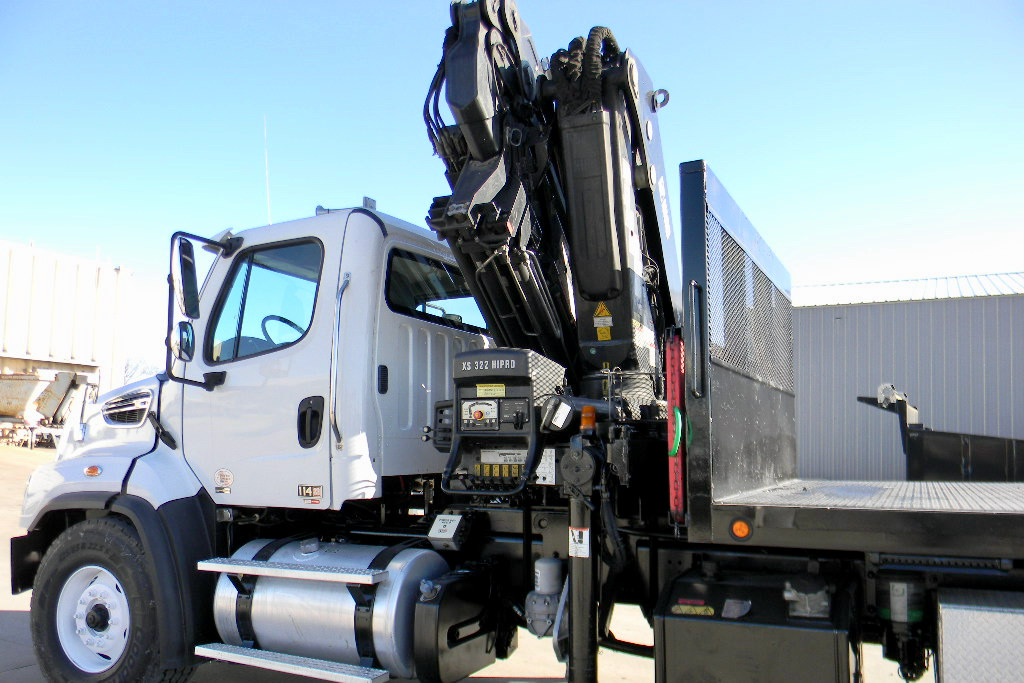 SOLD Used 2013 Hiab XS 322 E4 HiPro drywall crane for sale on