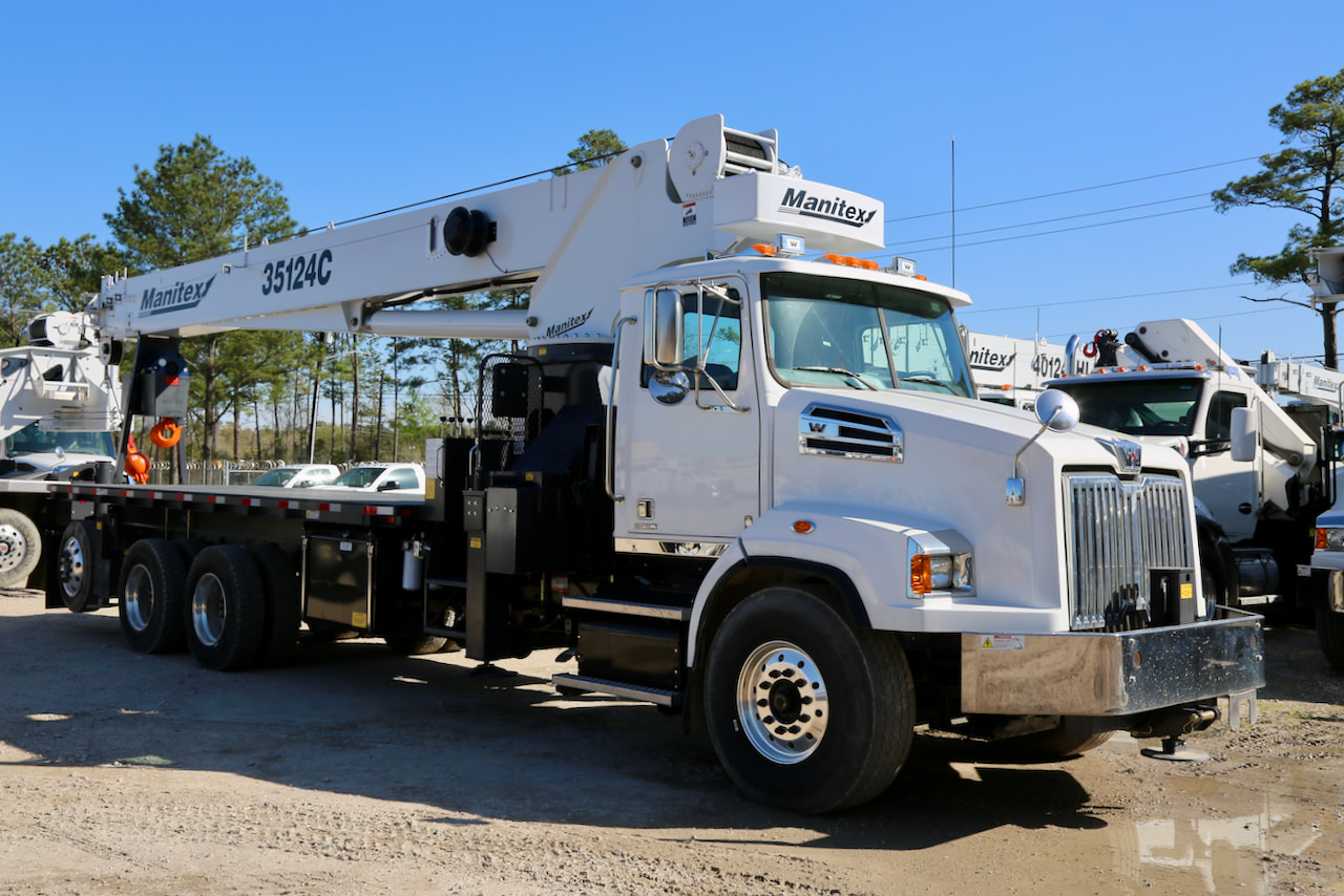 New Manitex 35124C 35ton boom truck for sale on Western Star 4700SB 