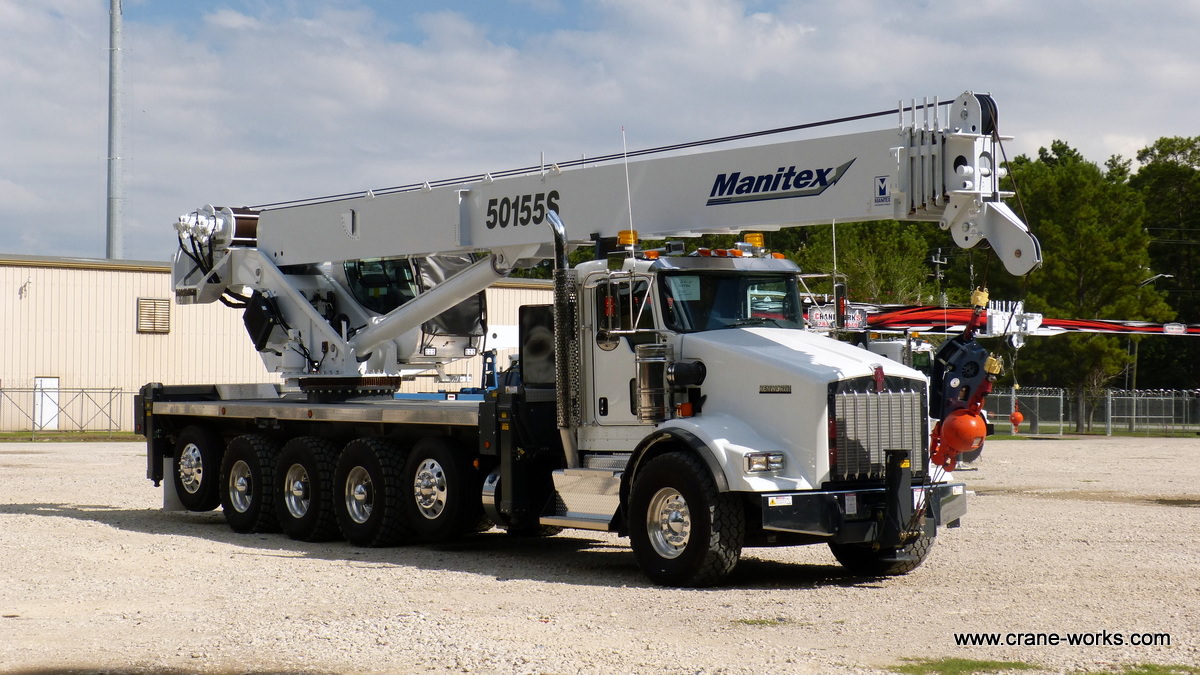 Used 2015 Manitex 50155S boom truck on KW T800 for sale or rent #50-035