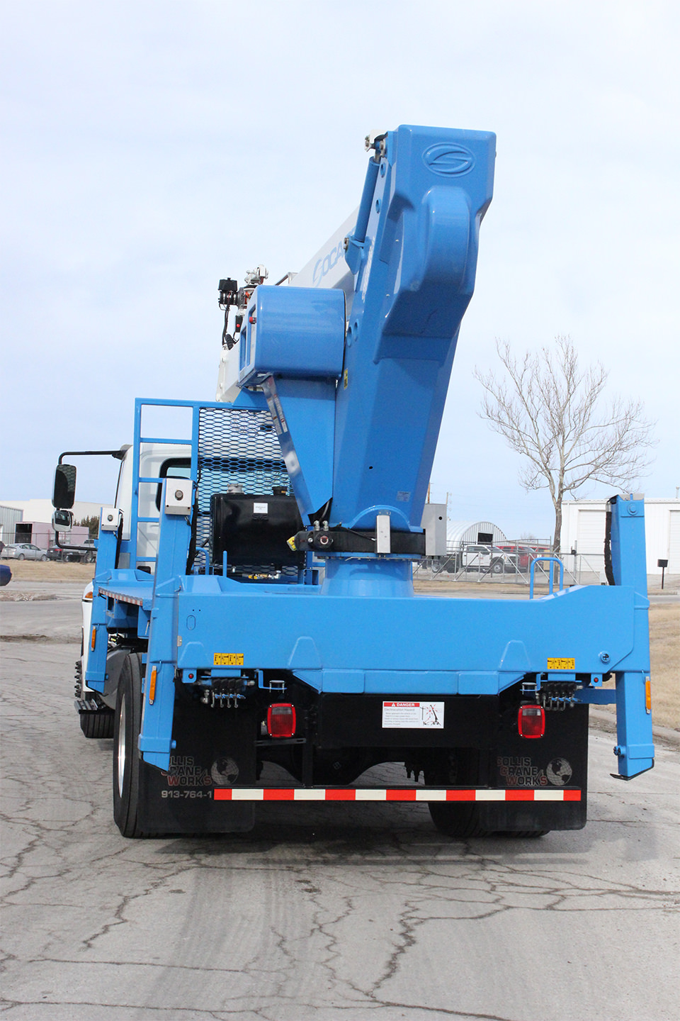 New Socage 72TW aerial lift for sale on International 4300SBA chassis Rear