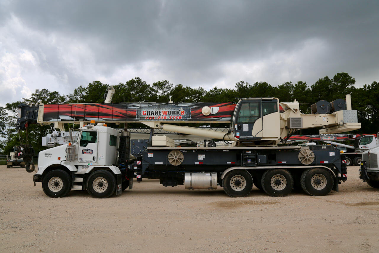 Used 2018 Terex Crossover 8000 80ton boom truck for sale or rent 80018